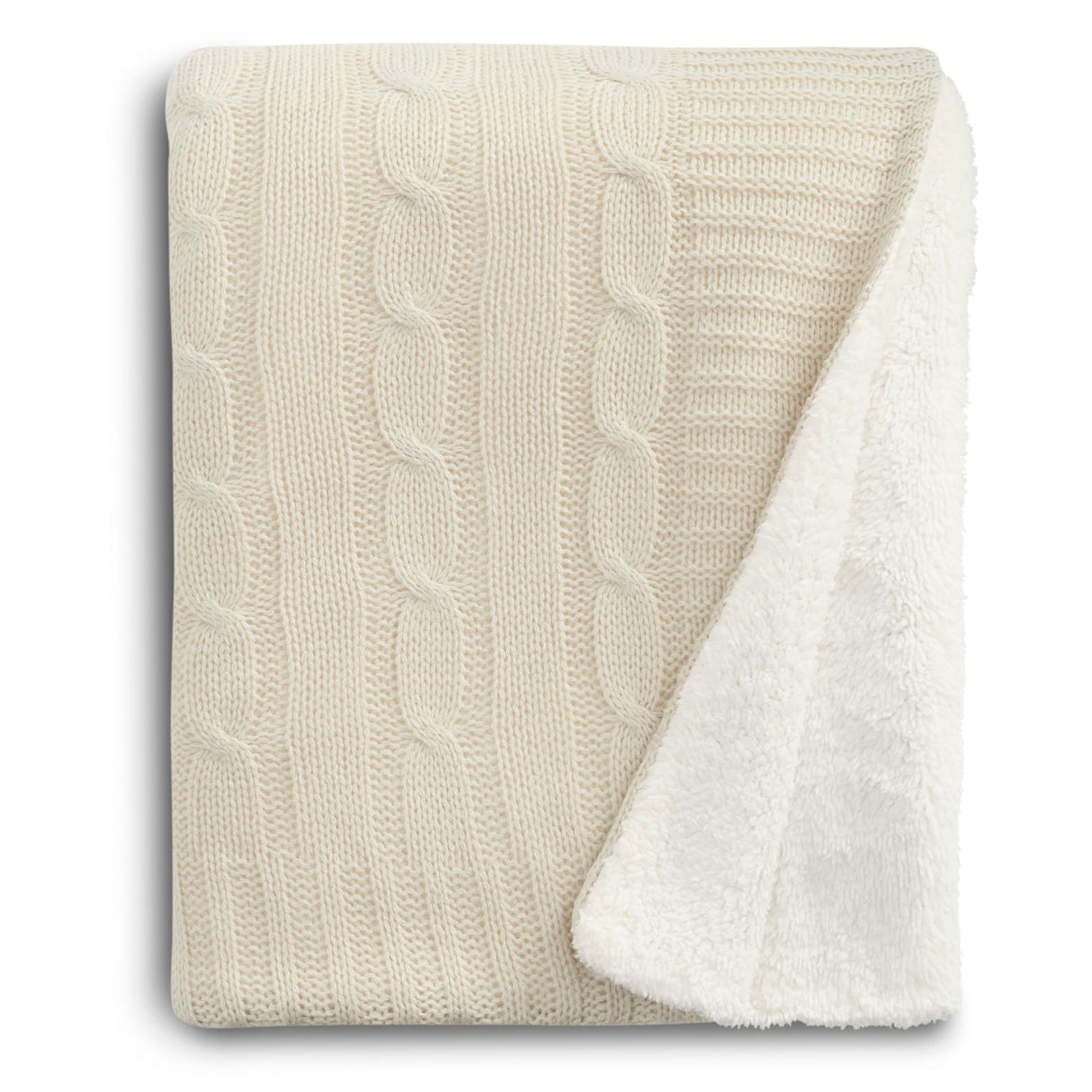 Field & Co.® Cable Knit Sherpa Blanket