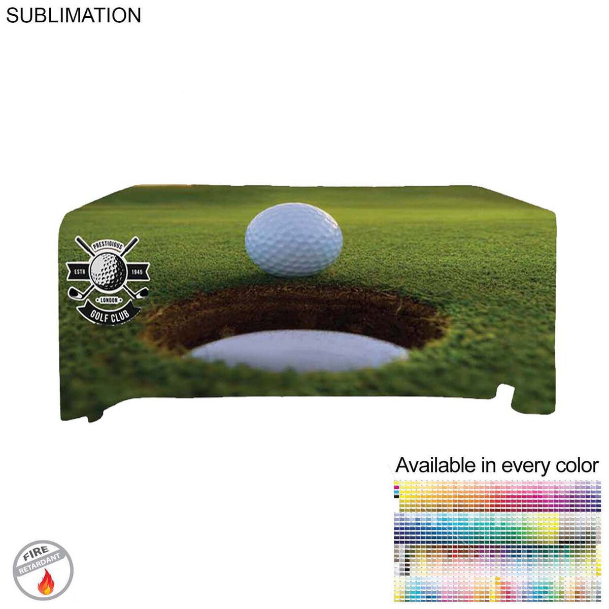 72 Hr Fast Ship - Tradeshow Booth Package Sleek, 3'Wide EuroFit Display and 6' Sublimated Tablecloth