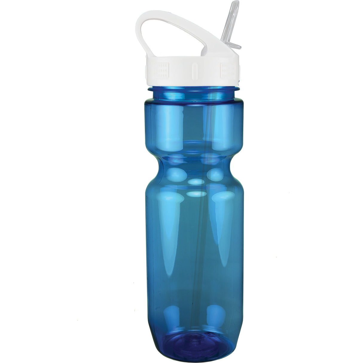 22 Oz. Translucent Bike Bottle w/ Sport Sip Lid and Straw