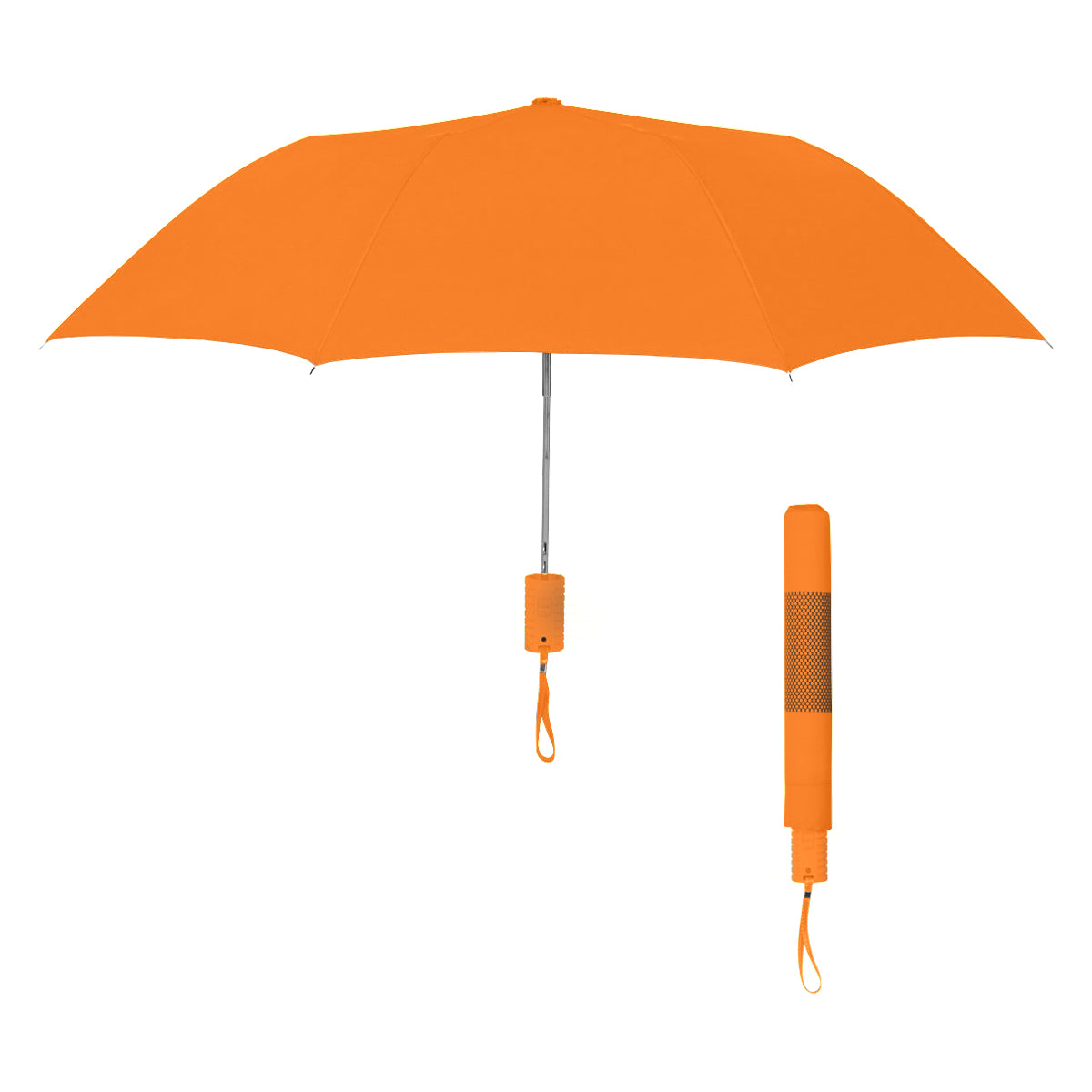 42" Arc Neon Telescopic Folding Umbrella