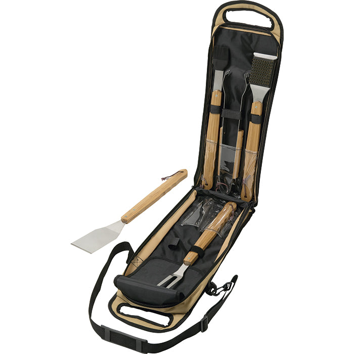 5 Piece Bamboo BBQ Set