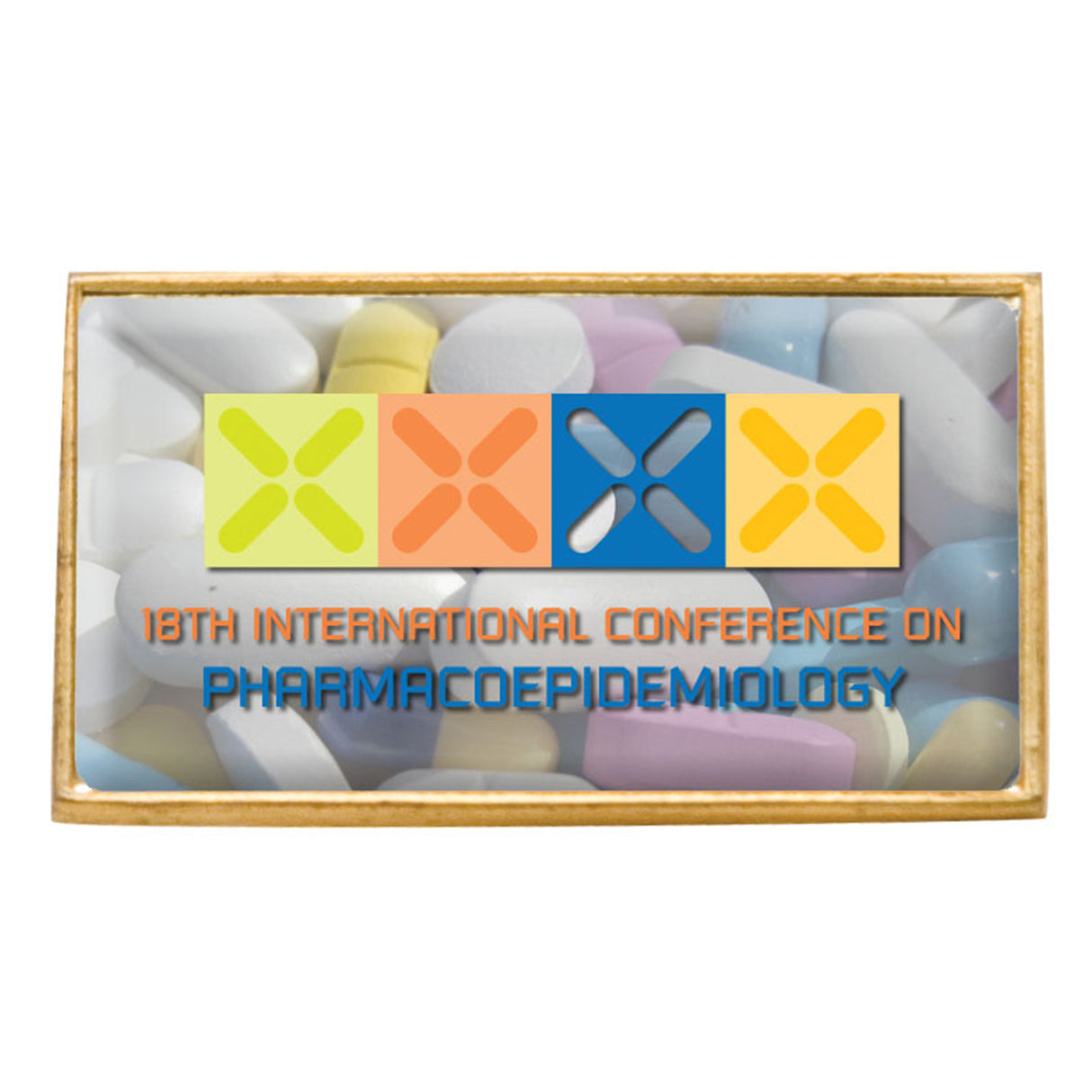 Domed Lapel Pin Rectangle (1"x9/16")