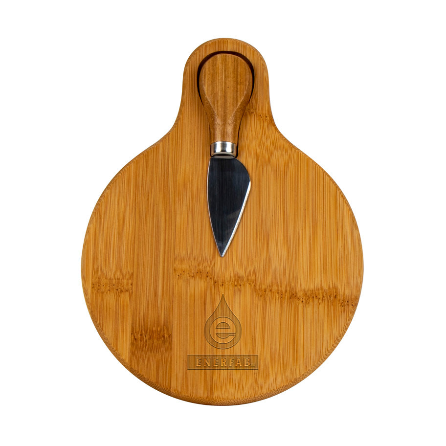 Small Bamboo Cutting Board w/Cheese Knife
