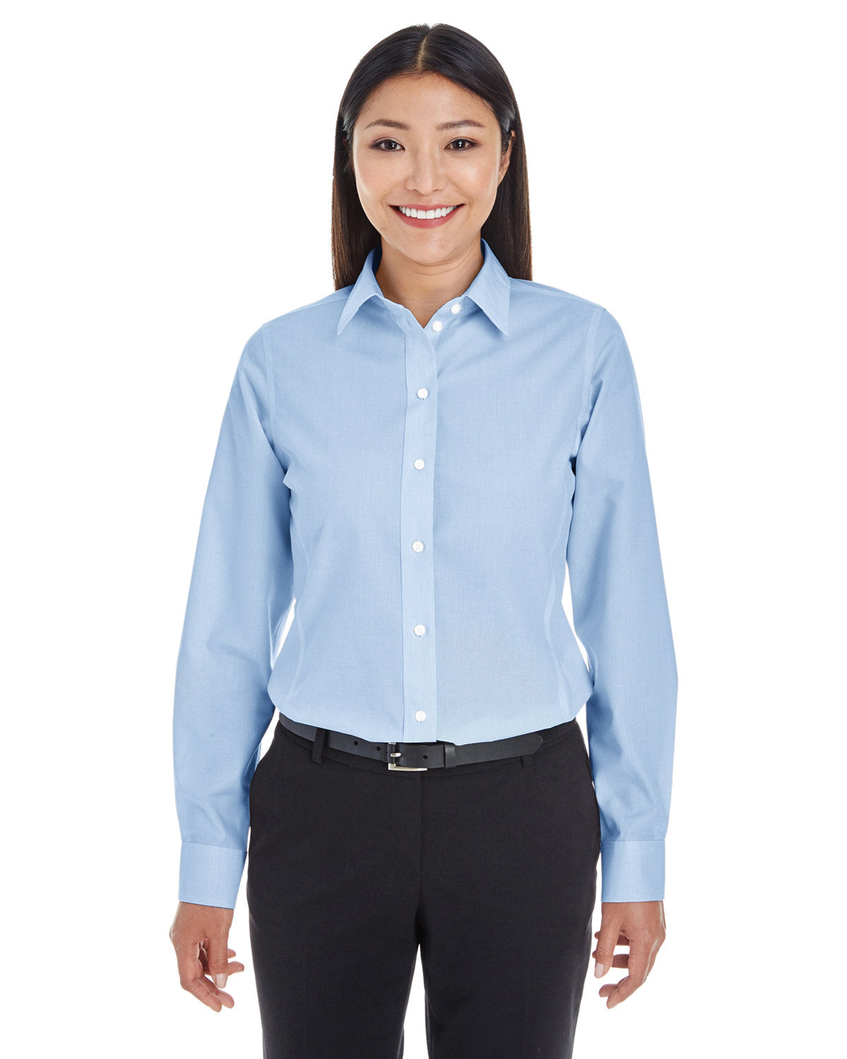 DEVON AND JONES Ladies' Crown Collection® Striped Woven Shirt