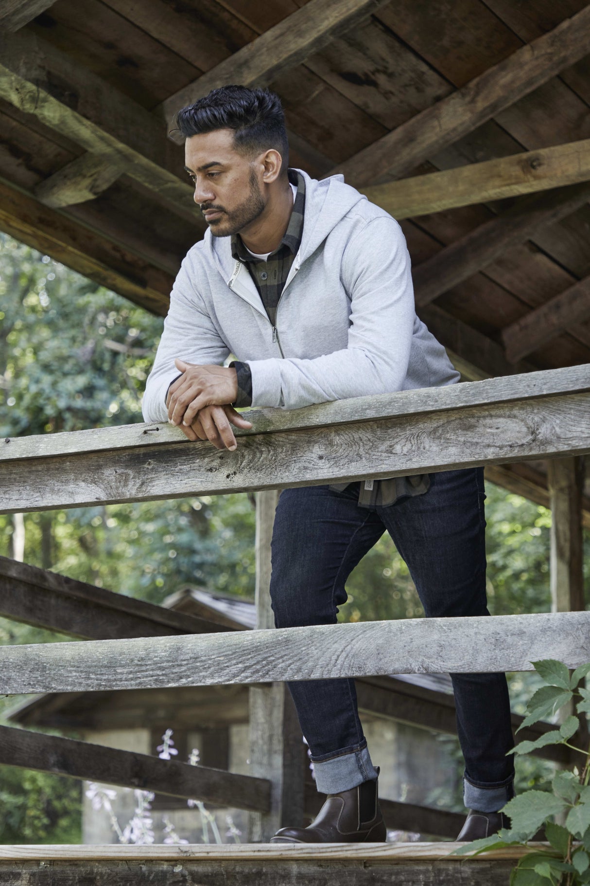 Roots73 CANMORE Eco Quarter Zip Hoody - Unisex