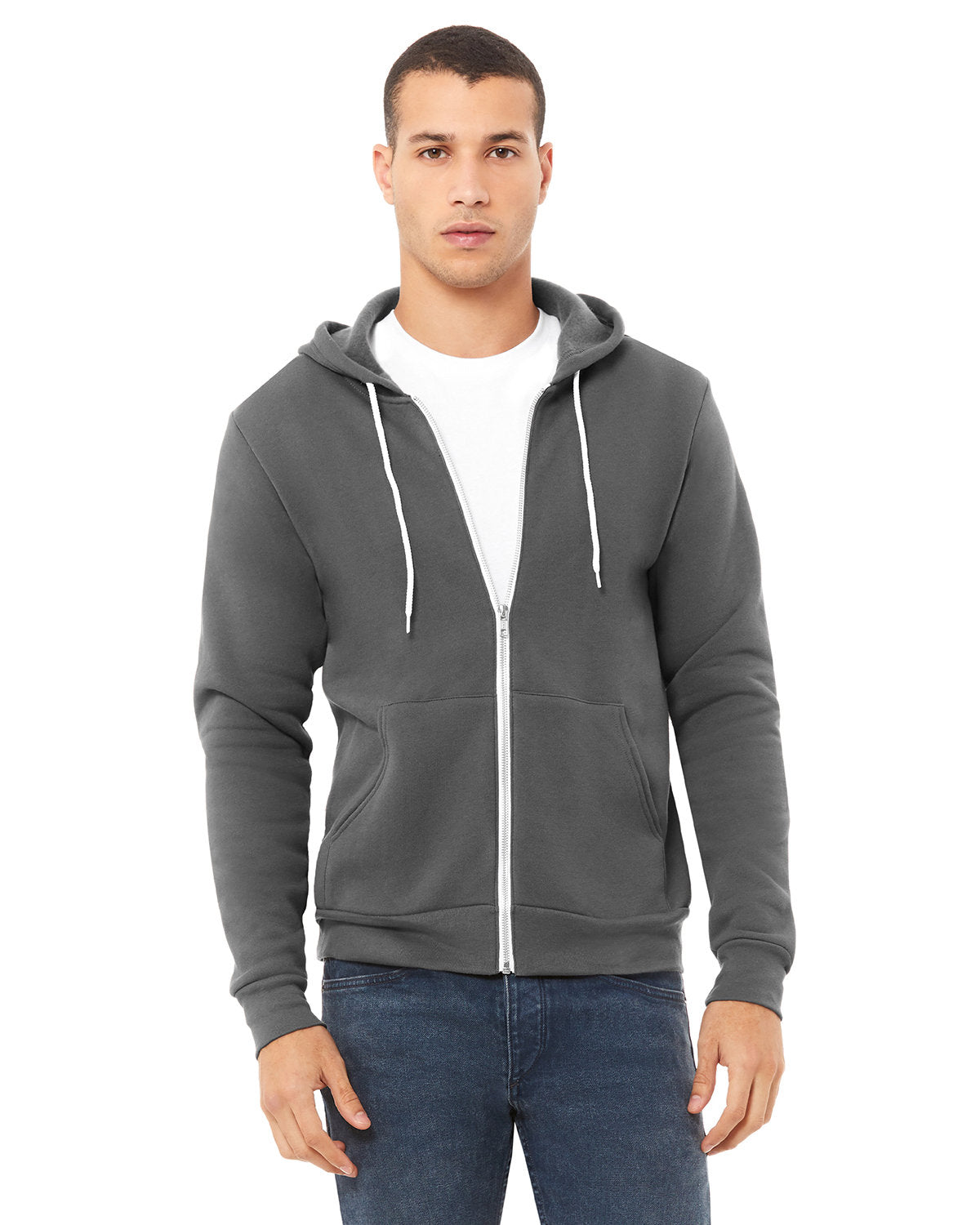 BELLA+CANVAS Unisex Sponge Fleece Full-Zip Hooded Sweatshirt