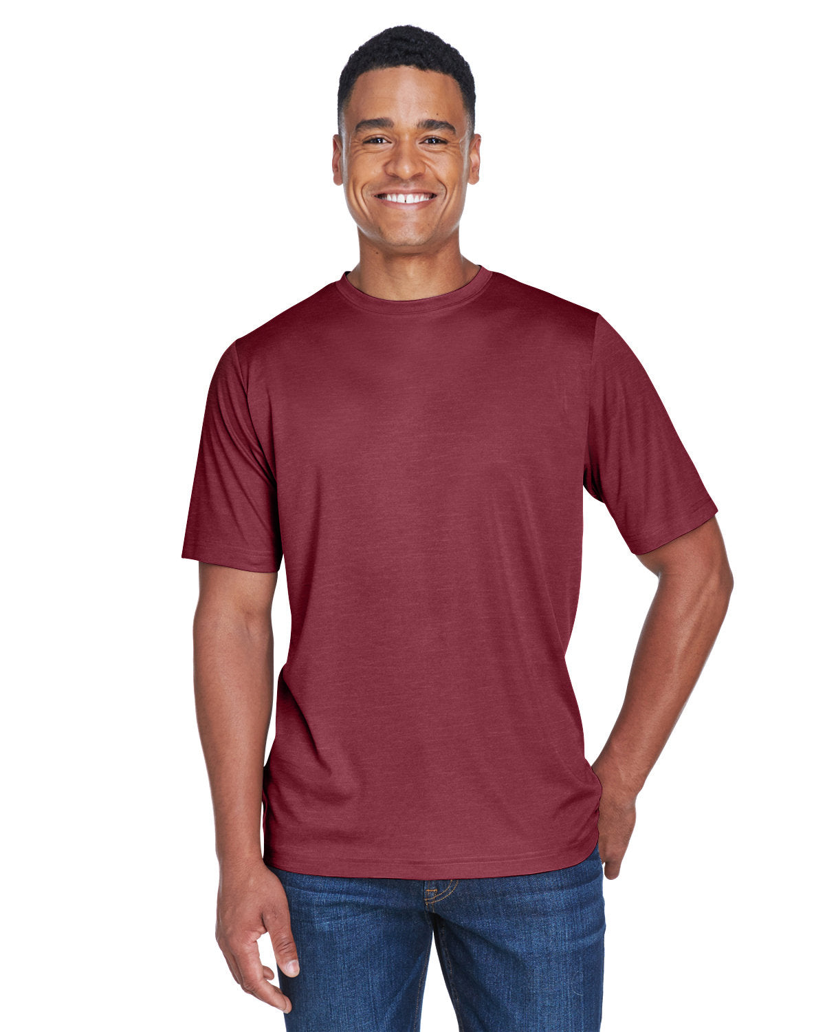 000248 Team 365 Men's Sonic Heather Performance T-Shirt