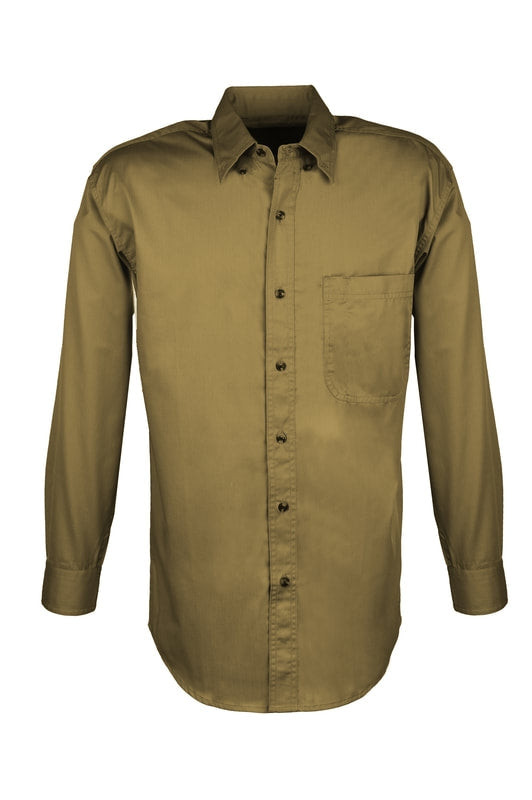 MEN EASY CARE COTTON BLEND DRESS SHIRTS Long Sleeve(Green) ( S-4XL)