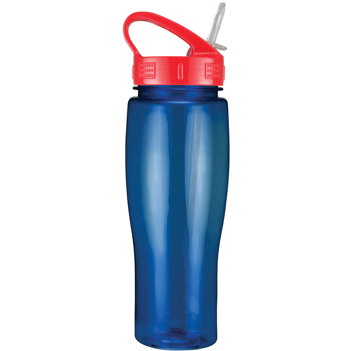24 Oz. Contour Translucent Bottle w/ Sport Sip Lid and Straw