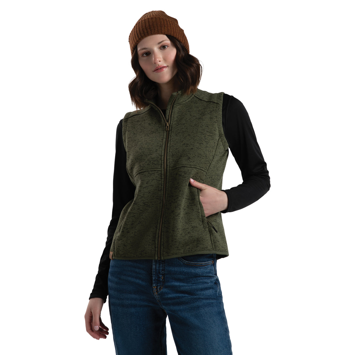 Ladies Alpine Sweater Fleece Vest