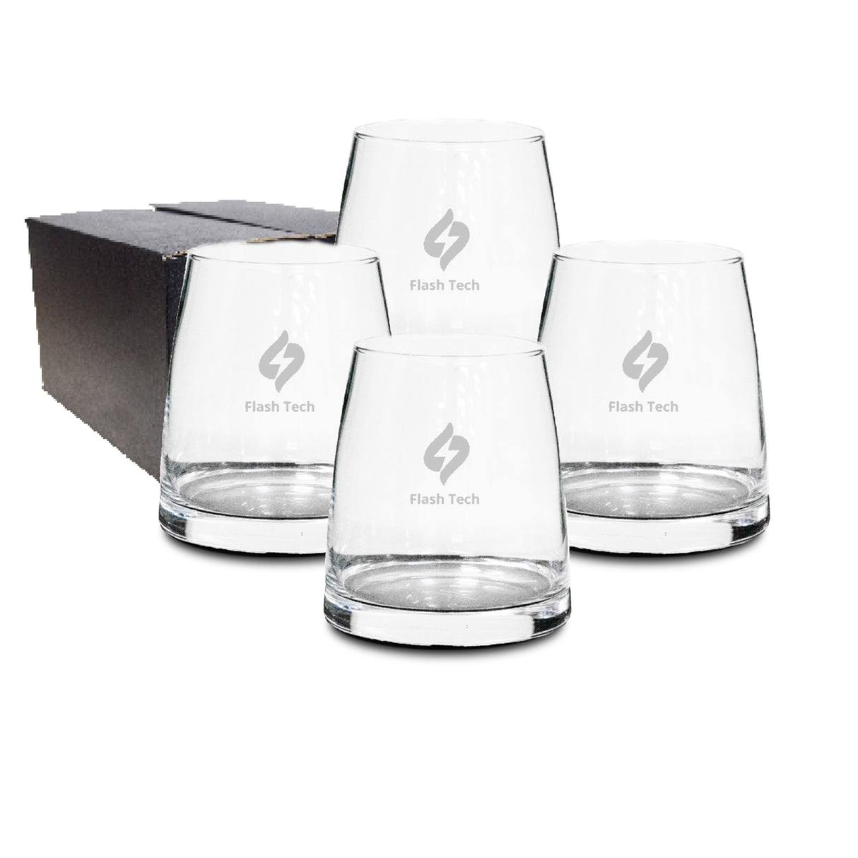 Chef & Sommelier Aska O/F 12.9oz stemless, set of 4 in a Midnight gift box