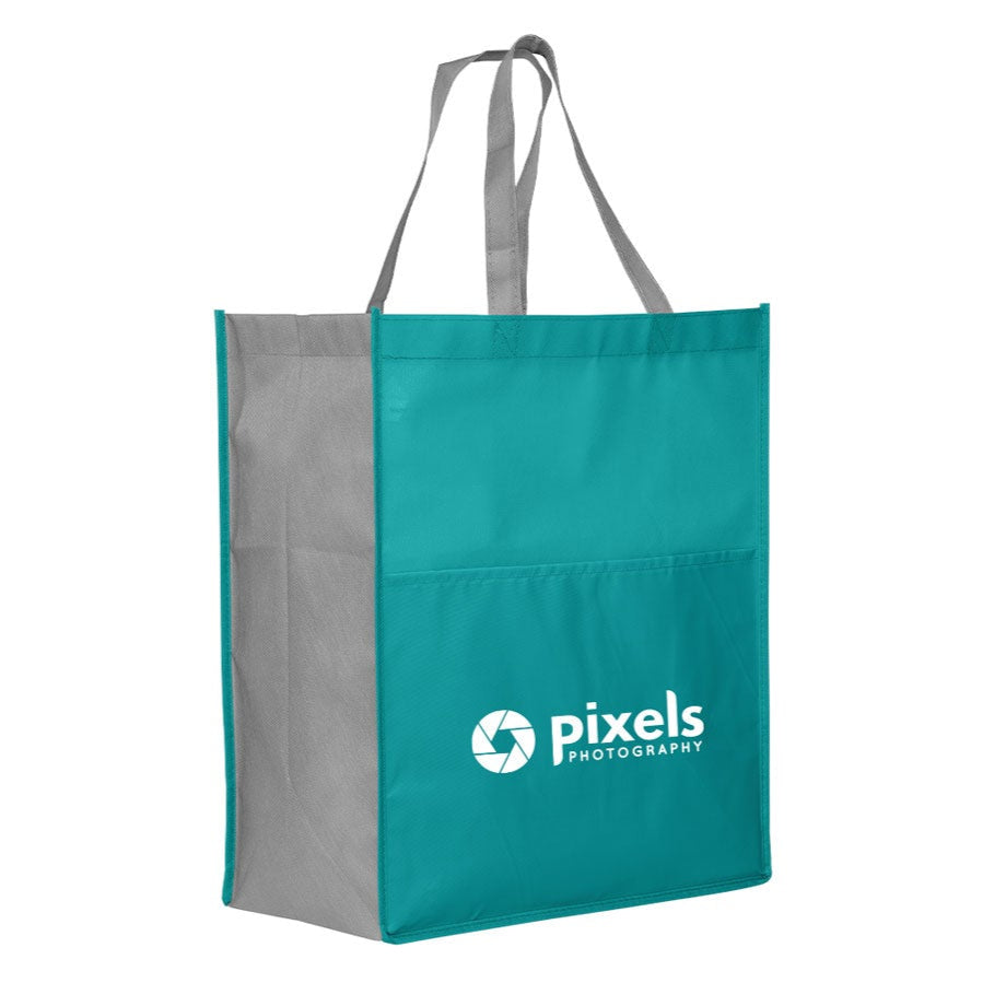 Rome RPET - Recycled Non-Woven Tote with 210 D Pocket