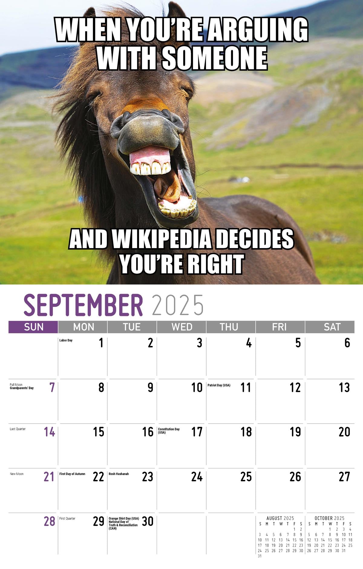 Galleria Wall Calendar 2025 The Memeing Of Life