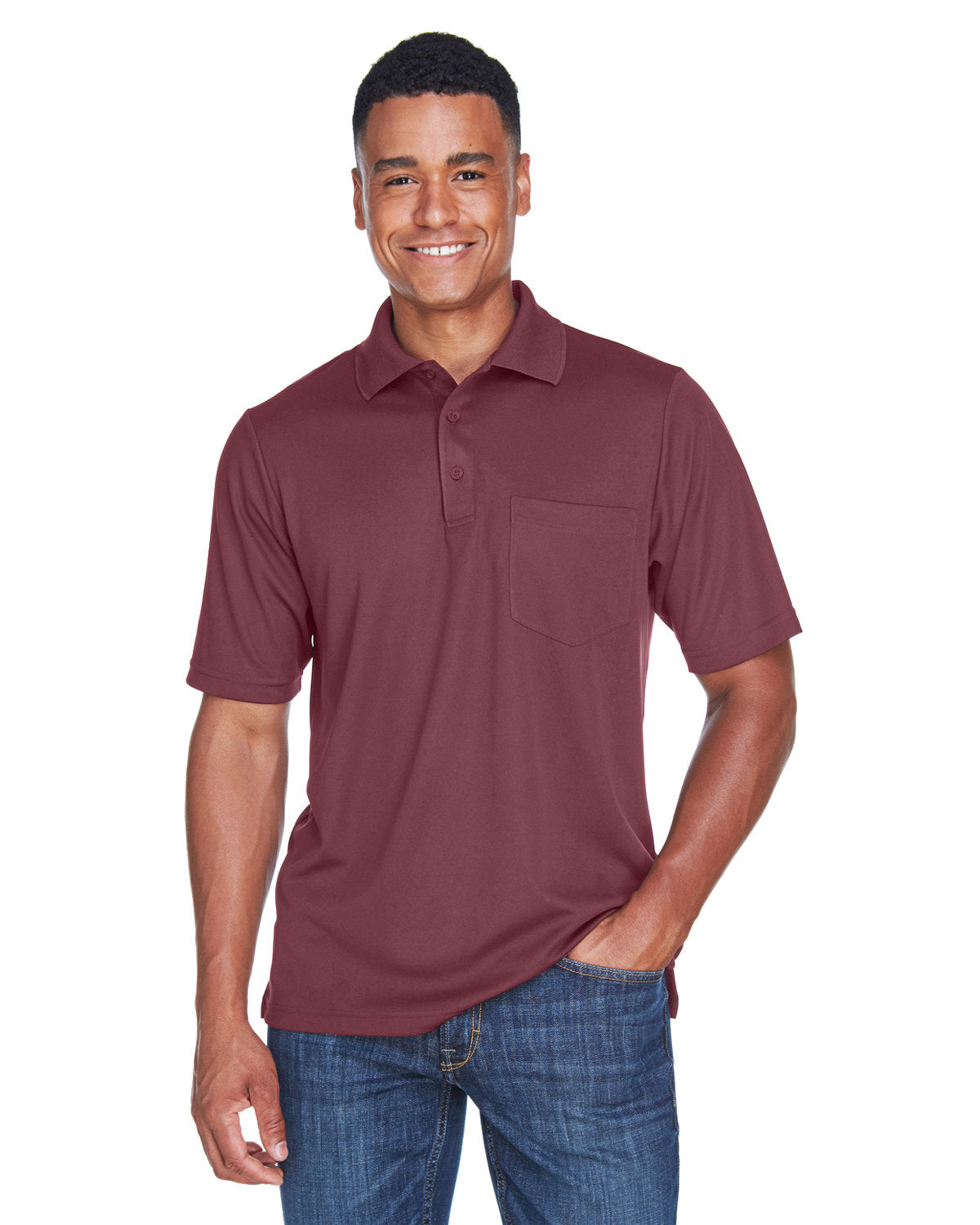 000153 CORE 365 Men's Origin Performance Piqué Polo with Pocket