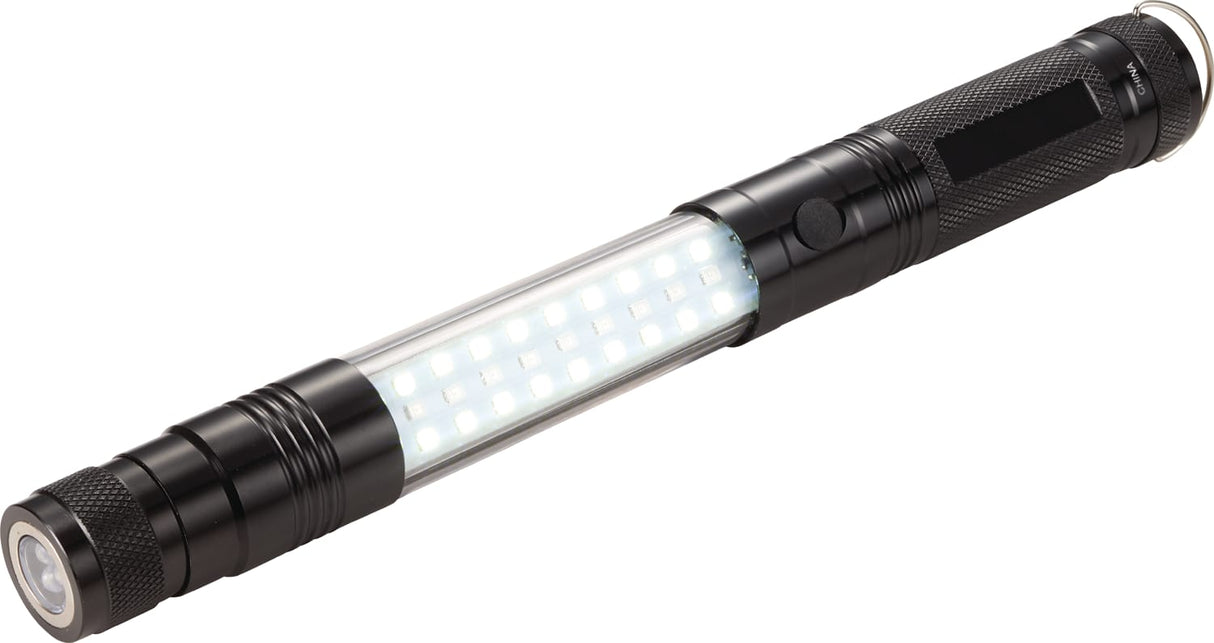 Telescopic Magnetic COB LED Flashlight w/Sidelight