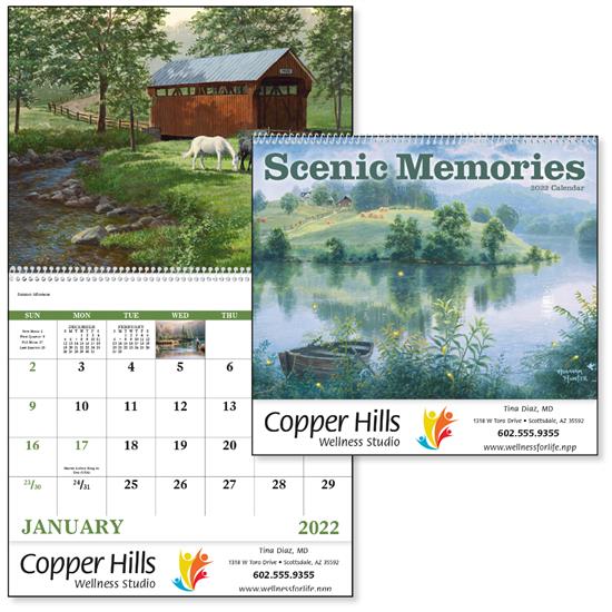 Good Value® Scenic Memories Spiral Calendar