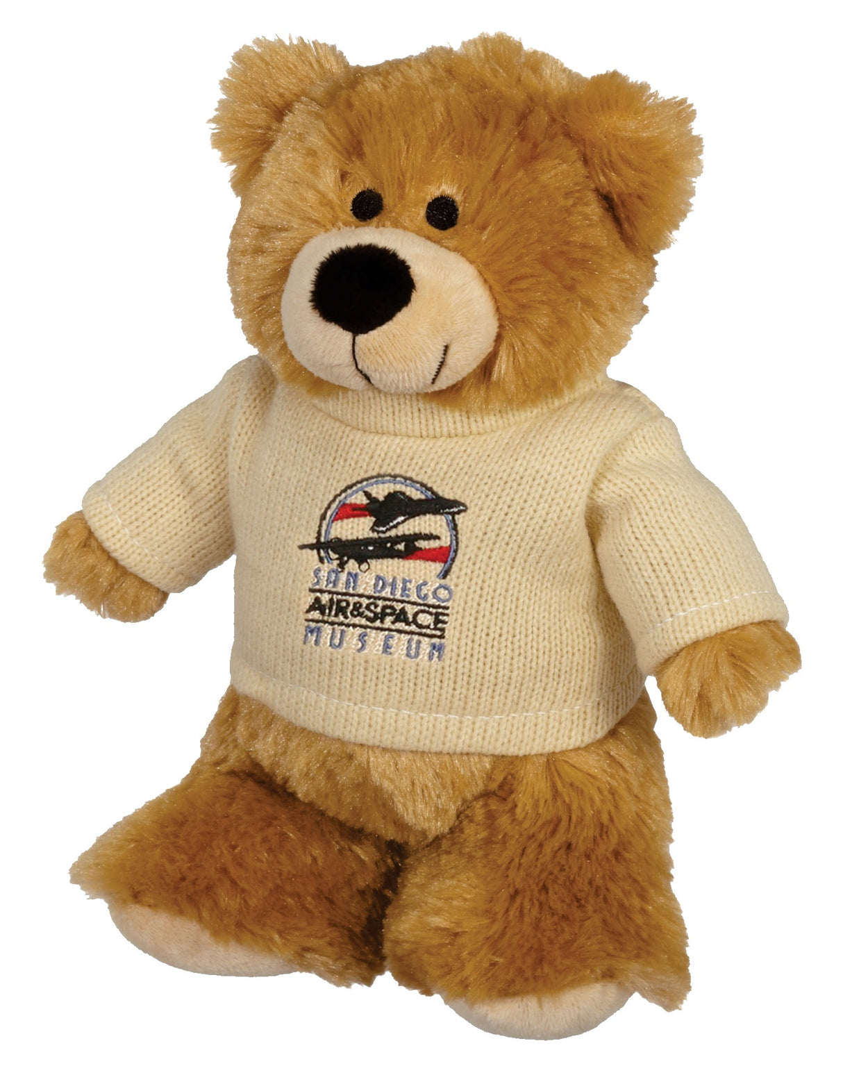 8.5" Standing Bailee Bear w/Machine Knit Embroidered Sweater