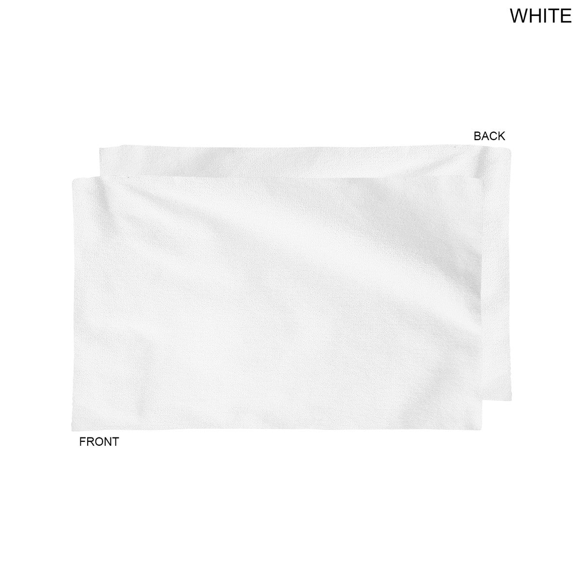 72 Hr Fast Ship - Plush and Soft White Velour Terry Cotton Blend Sport, Sweat Towel, 12x18