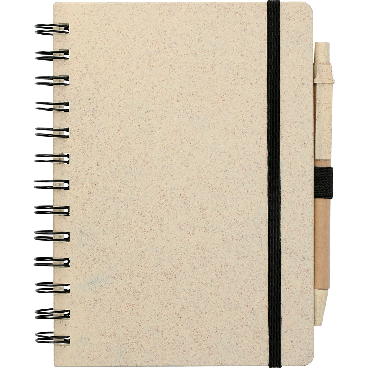 5" x 7" FSC® Mix Wheat Straw Notebook with Pen