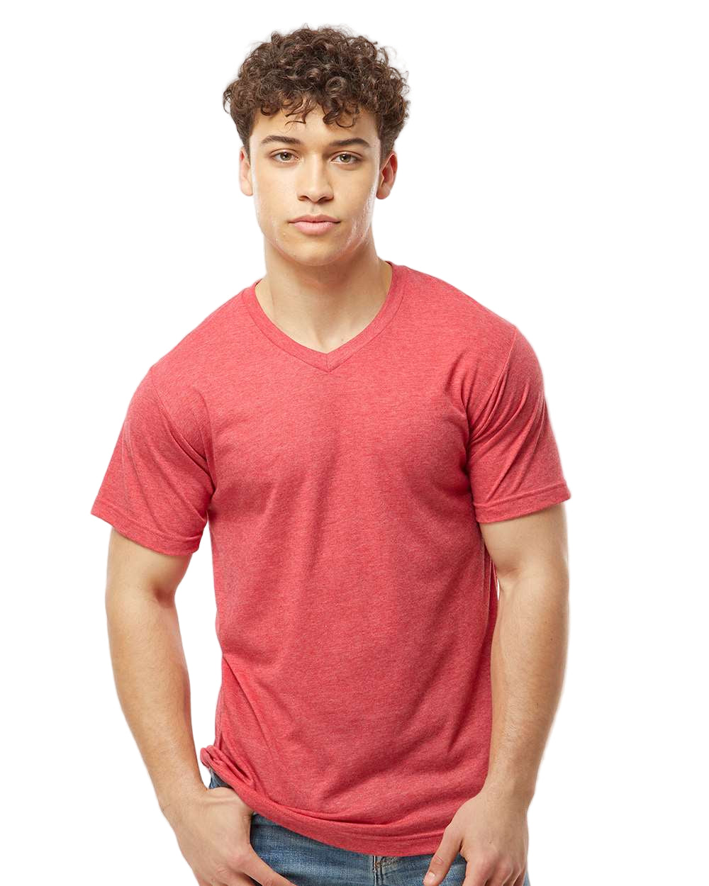 Tultex® Unisex Poly-Rich V-Neck T-Shirt