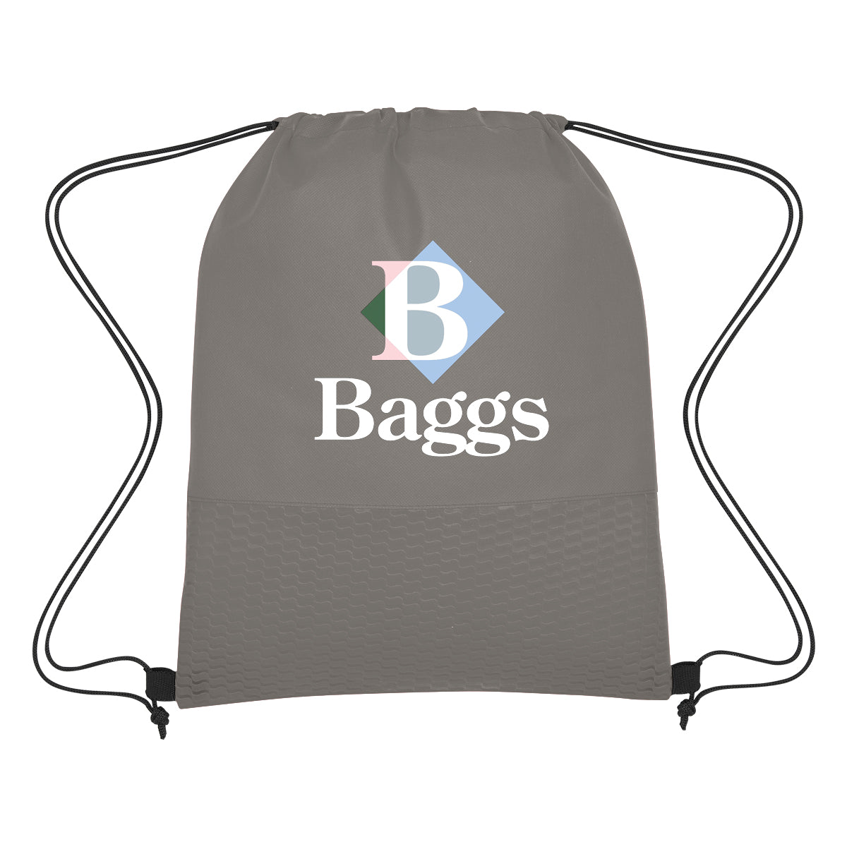 Wave Design Non-woven Drawstring Bag