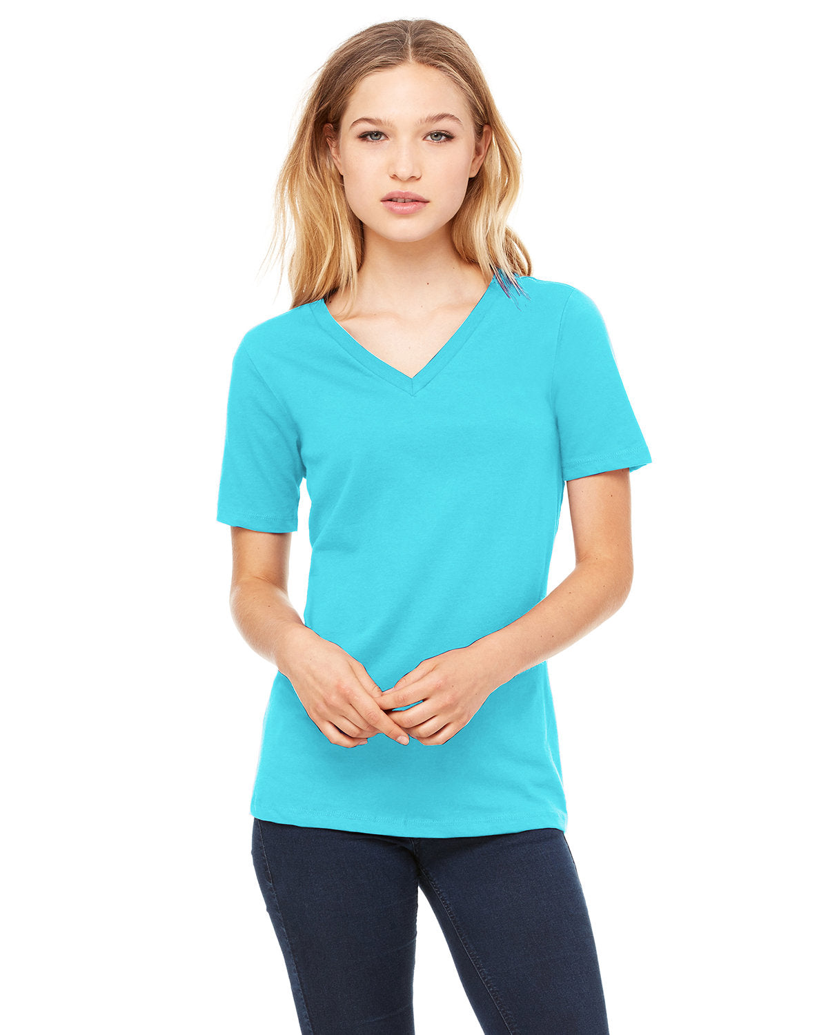 BELLA+CANVAS Ladies' Relaxed Jersey V-Neck T-Shirt