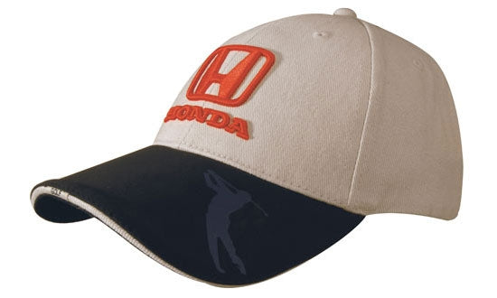 Canadian Brushed Heavy Cotton Cap w/Embossed PU Peak