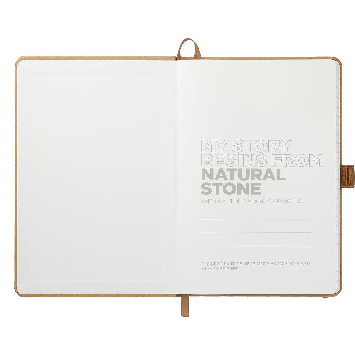 5.5" x 8.5" Washable Kraft Stone Bound JournalBook