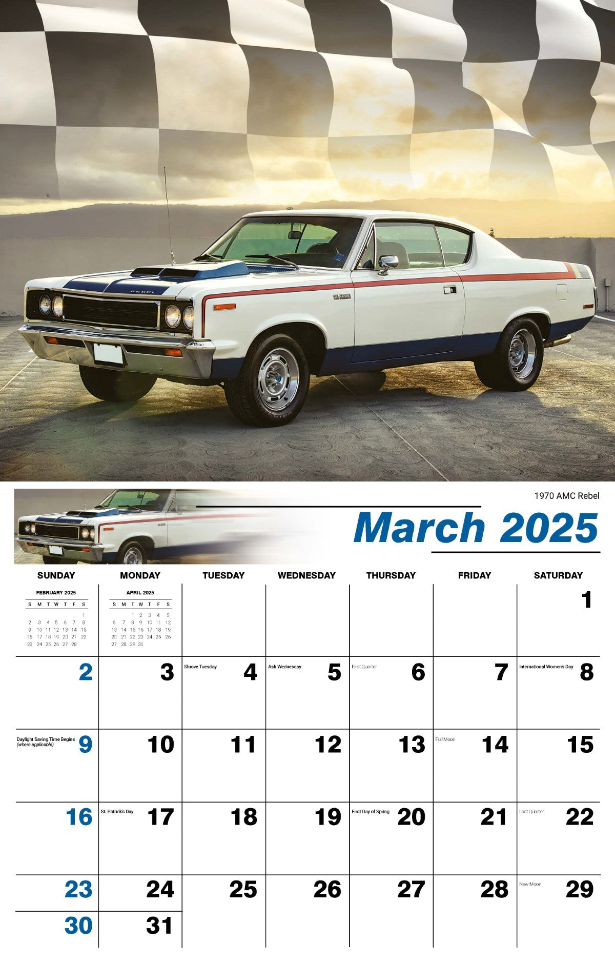 Galleria Wall Calendar 2025 Road Warriors