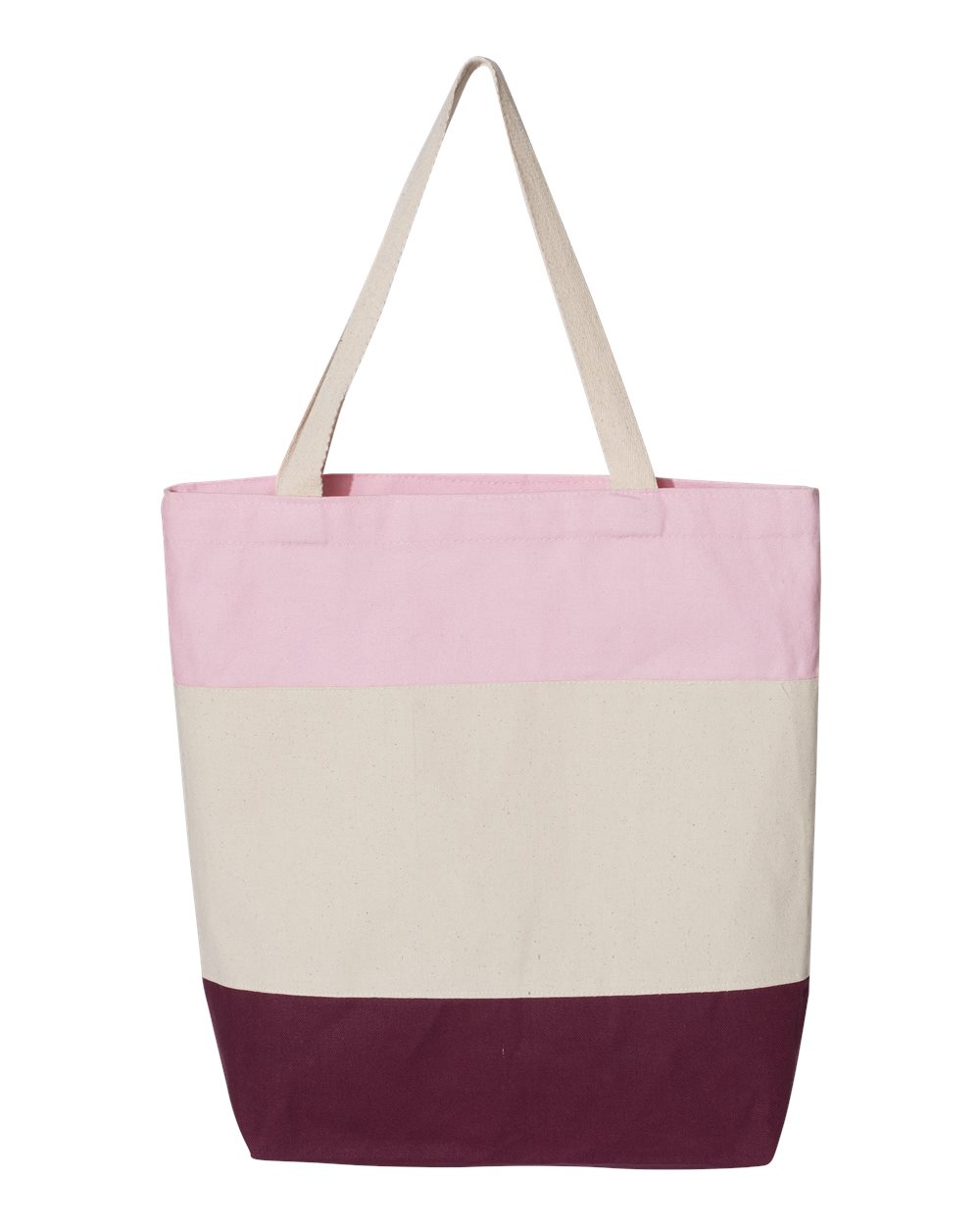 Q-Tees 11L Tri-Color Tote Bag