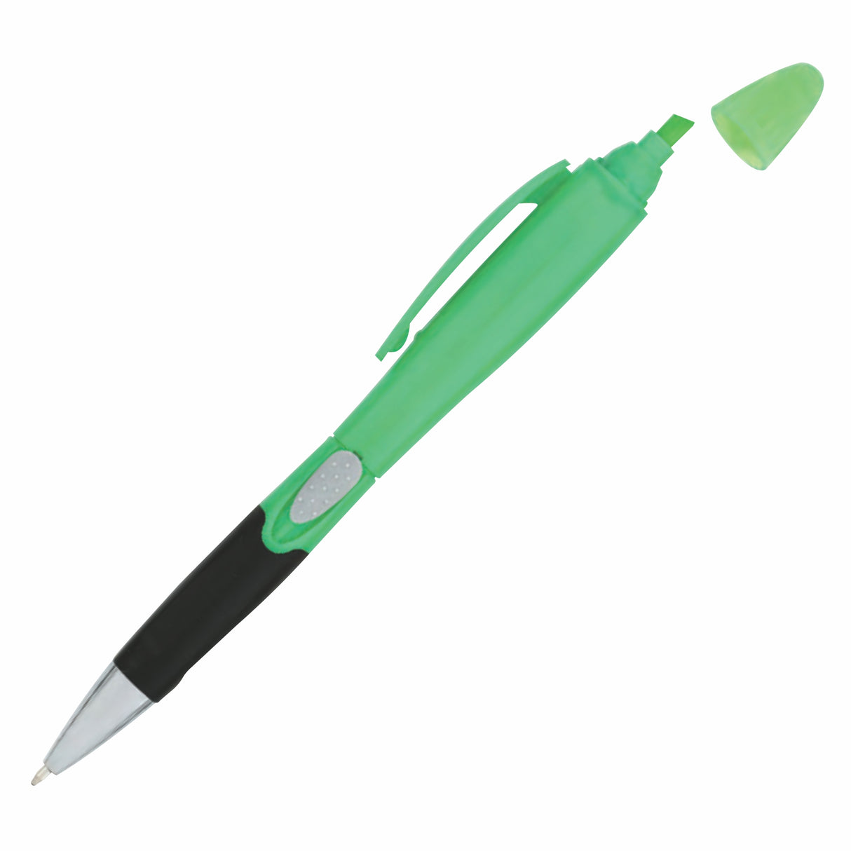 Dual Plastic Side Slide Action Pen/ Highlighter (3-5 Days)