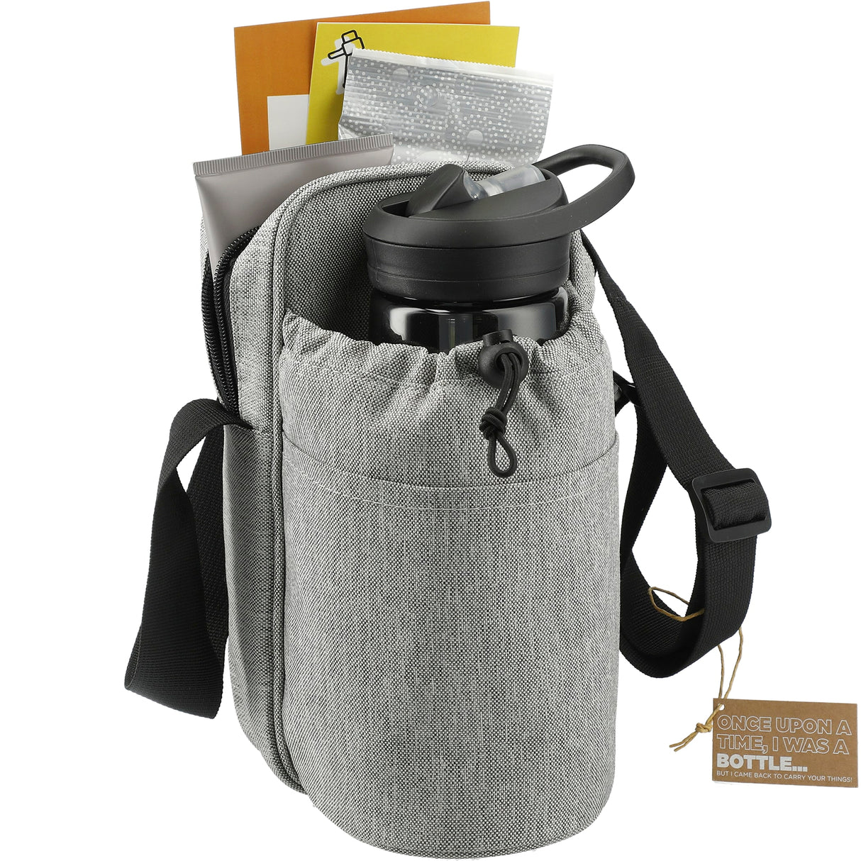 Traver RPET Adjustable Bottle Sling Cooler w/Pouch