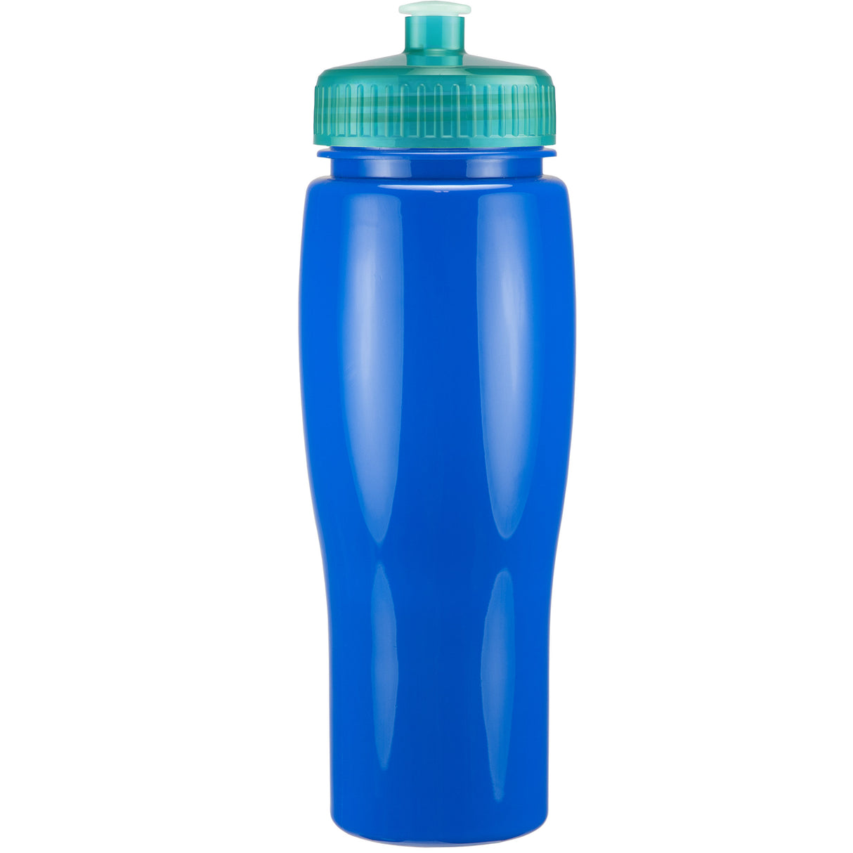 24 Oz. Contour Bottle w/ Push Pull Lid - Solid Colors