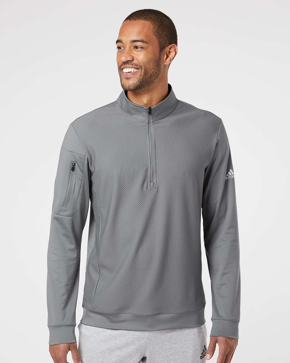 Adidas Performance Texture Quarter-Zip Pullover