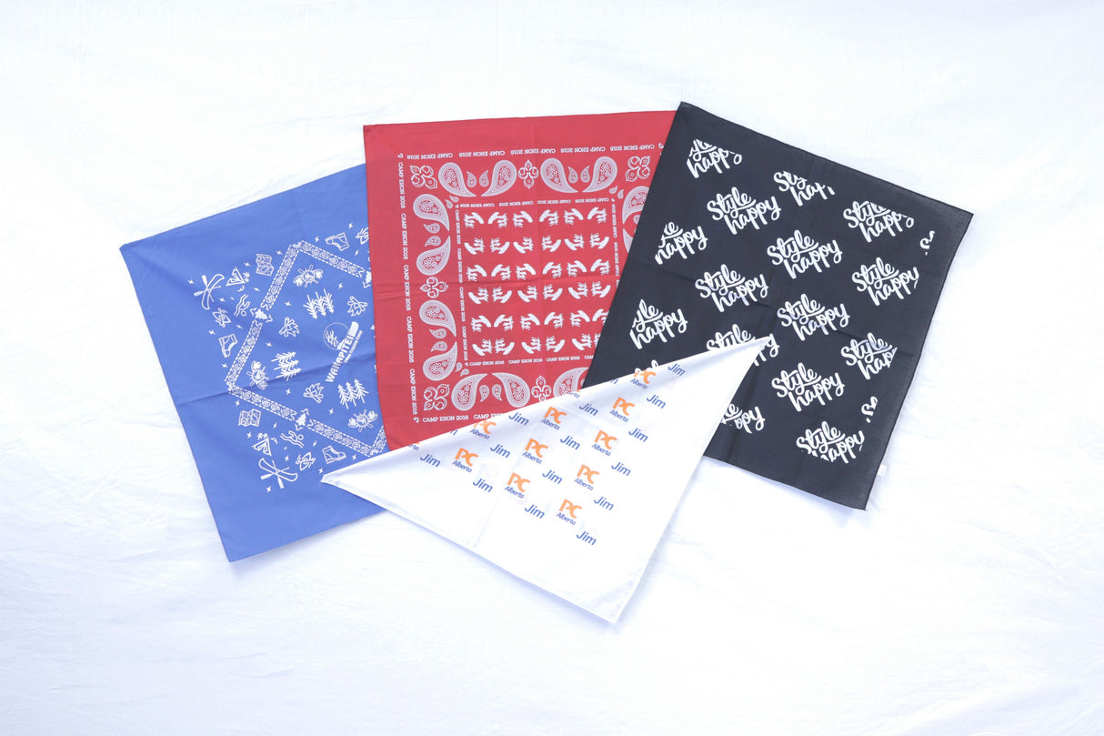 100% Cotton Bandanna 22x22