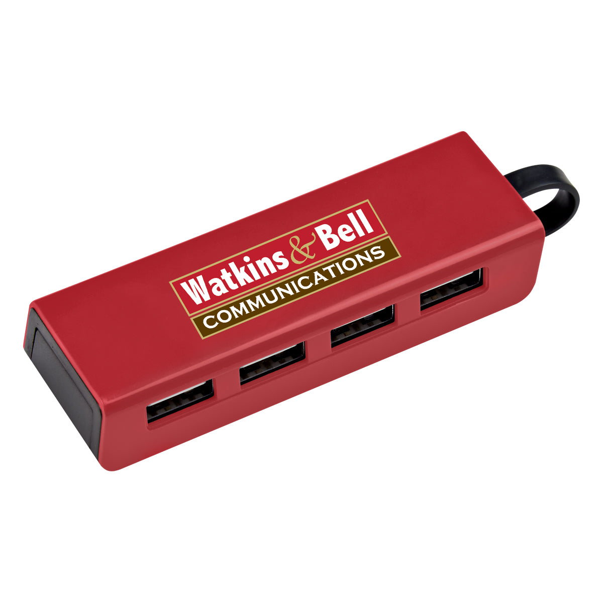 4-port Traveler Usb Hub With Phone Stand