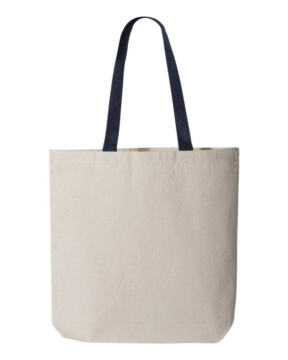 000504 Q-Tees™ 11L Canvas Tote w/Contrast Color Handles
