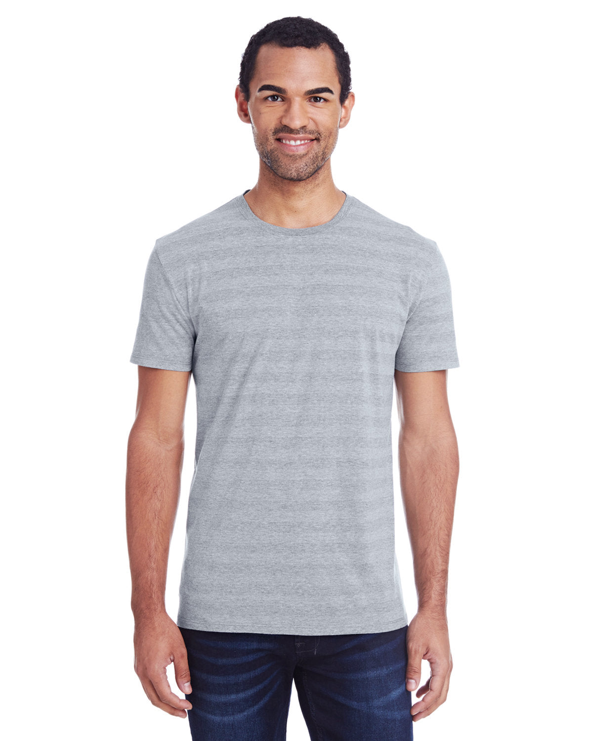 THREADFAST Men's Invisible Stripe Short-Sleeve T-Shirt