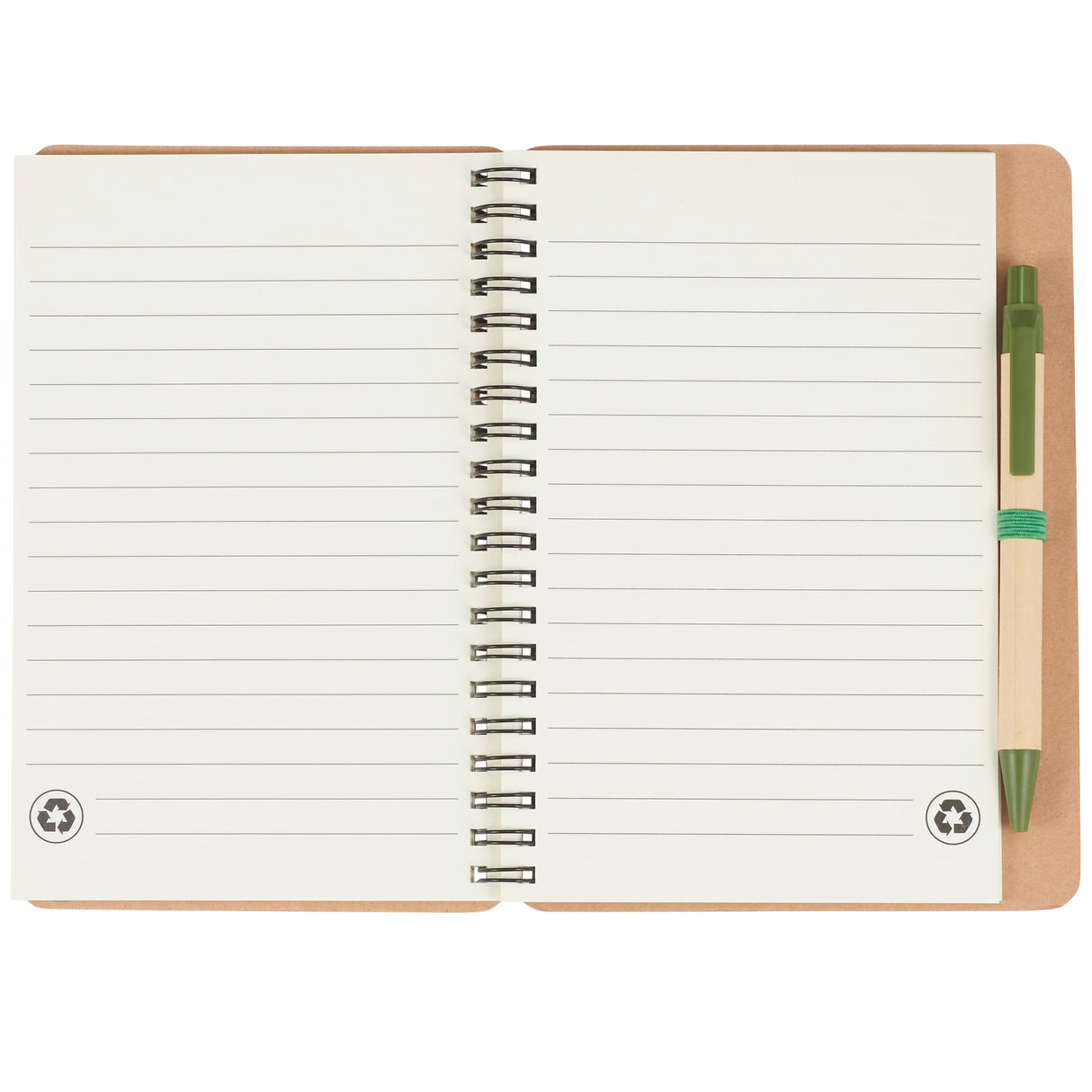 5" x 7" Eco Spiral Notebook with Pen