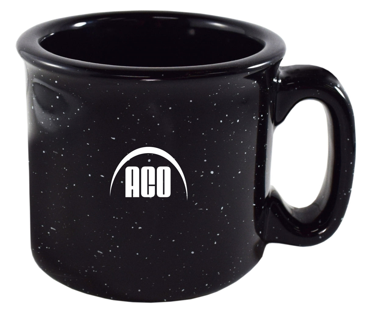 Camper 15oz speckled black mug