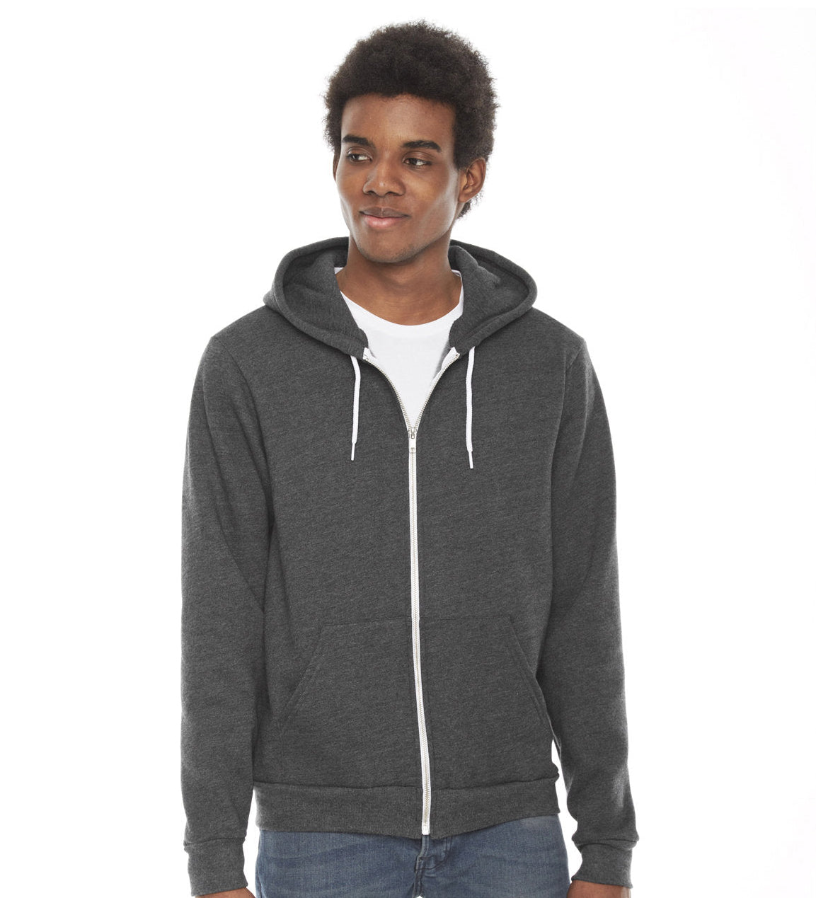American Apparel Unisex Flex Fleece Zip Hoodie