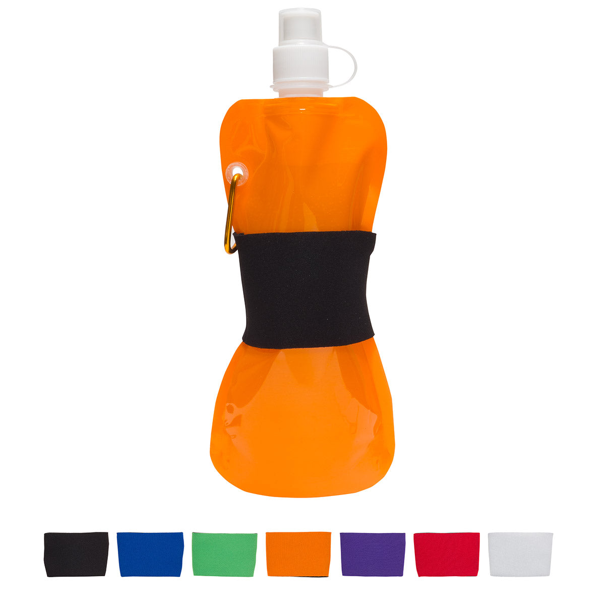 Comfort Grip Flex 16 oz Water Bottle with Neoprene Waist Sleeve