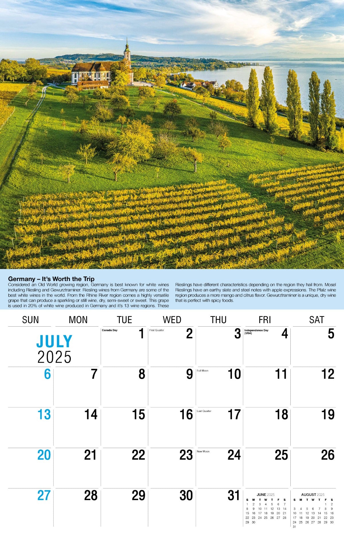 Galleria Wall Calendar 2025 Vintages