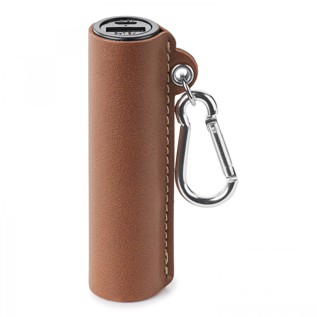 GENUINE LEATHER 2,200 mAh UL CERTIFIED POWER BANK