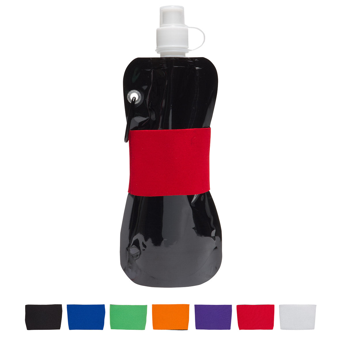 Comfort Grip Flex 16 oz Water Bottle with Neoprene Waist Sleeve