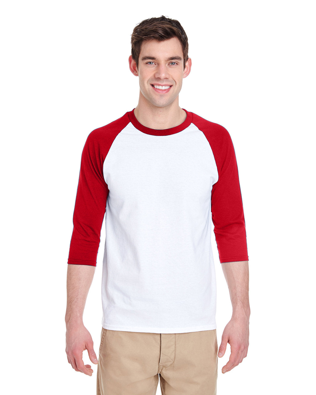 Gildan Adult Heavy Cotton? 3/4-Raglan Sleeve T-Shirt