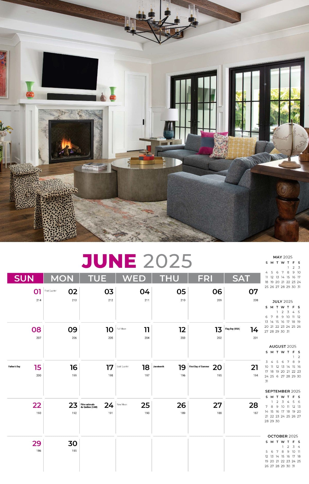 Galleria Wall Calendar 2025 Decor & Design