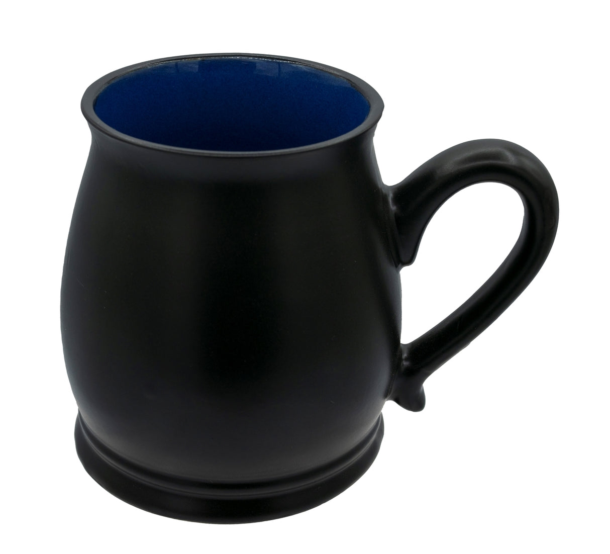 Economy Stockholm 14oz Black/Blue ceramic mug