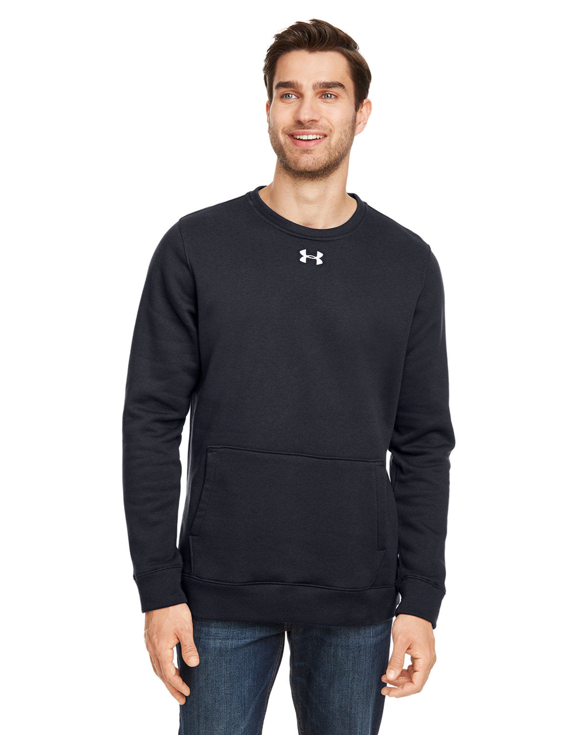 UNDER ARMOUR Men's Hustle Fleece Crewneck Sweatshirt
