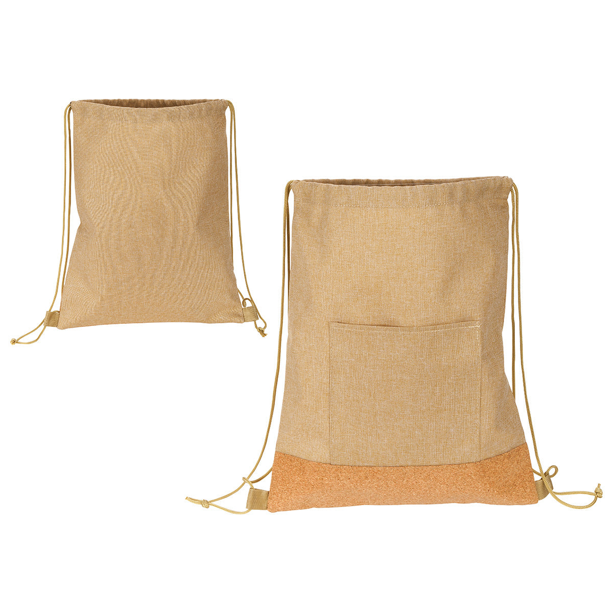 000734 Carina RPET & Cork Drawstring Backpack